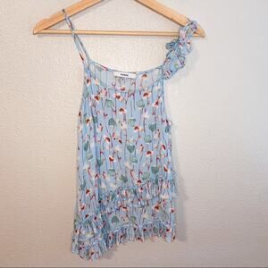 Ro & De Ruffle Floral Tank Top